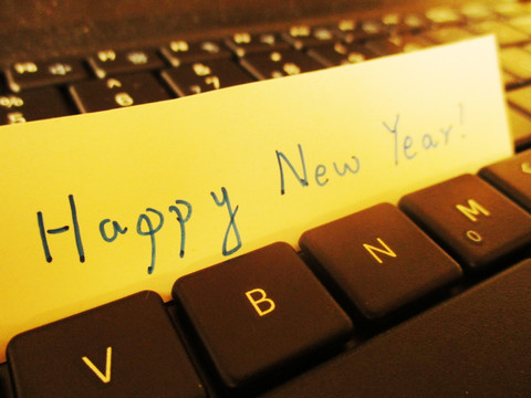 新年快乐 英文 祝福 键盘