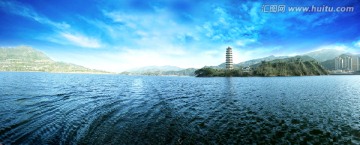 汉丰湖美景