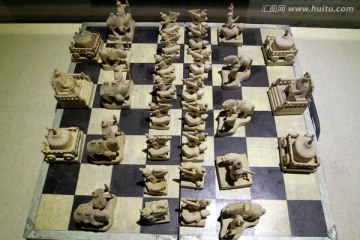 象棋 棋盘 棋子 文物 特产