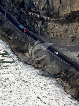 秦晋黄河大峡谷运煤公路龙虎璐