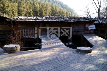 藏式建筑 木屋