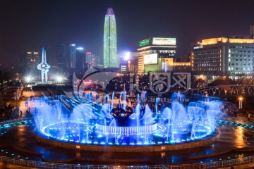 泉城广场音乐喷泉
