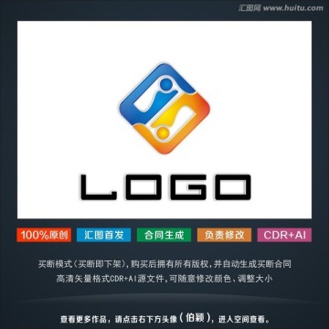 科技电子标志 logo设计