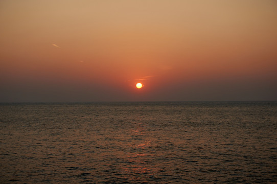 海上黄昏日落