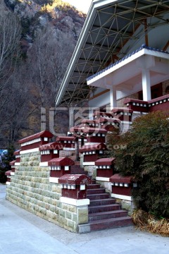 藏式建筑 台阶 石梯