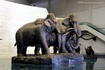 雕塑 猛犸象 景区雕塑