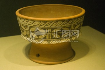 西安文物彩陶簋