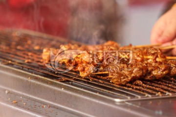 庙会小吃羊肉串