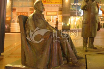 抗战题材雕塑 二战三巨头罗斯福