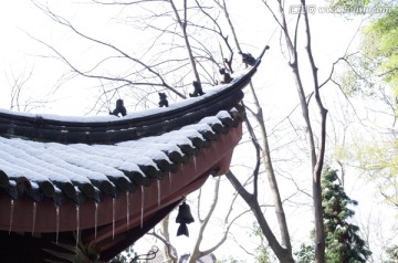 积雪屋檐