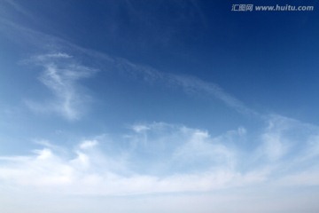 蓝天 白云 天空 云彩 蓝色