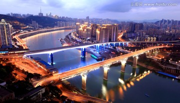 重庆嘉陵江大桥夜景（高清）