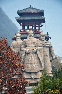 三国人物雕塑