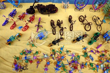 玩具 手编小玩具 自行车