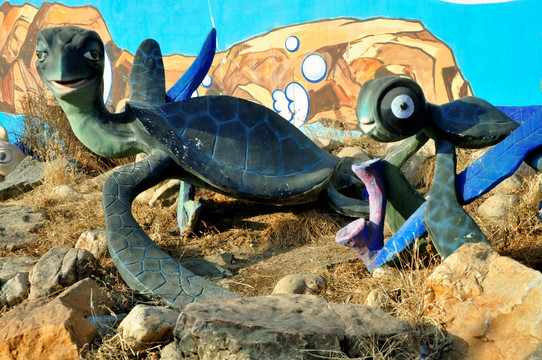 海龟雕塑