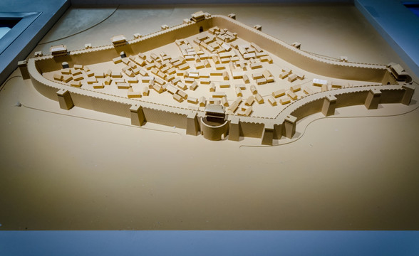 古代城池模型 沙盘模型