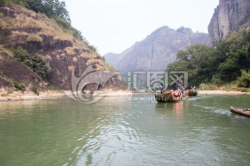 武夷山竹筏漂流 九曲溪漂流