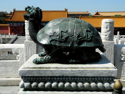 北京故宫太和殿铜龟