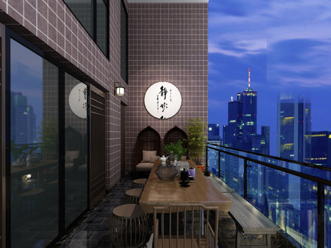 阳台效果图