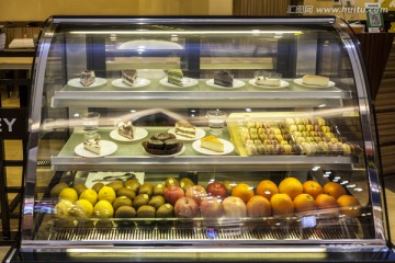 甜品水果柜