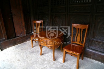 中式家具 实木椅 实木桌