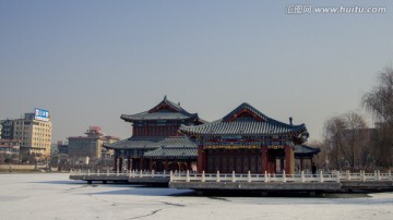 兰州雁滩公园雪景