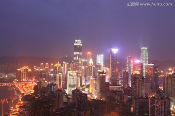 重庆解放碑商圈夜景