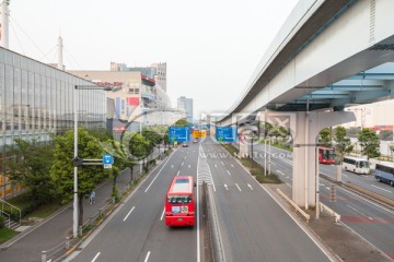 日本东京道路 城市交通 高架桥