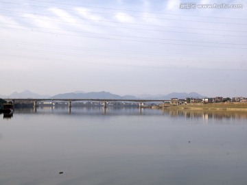 兰溪兰江黄湓大桥全景