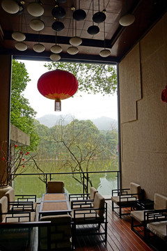 湖滨茶楼 自然风格茶座