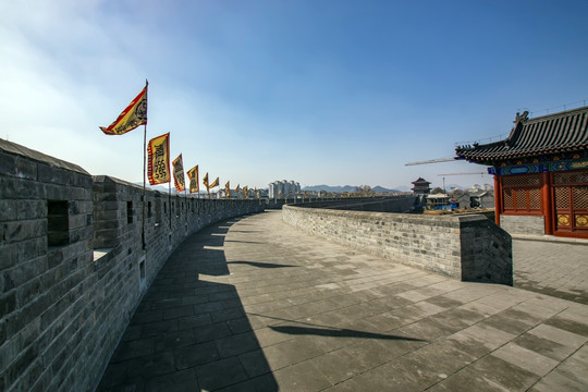 青州古街新建城墙