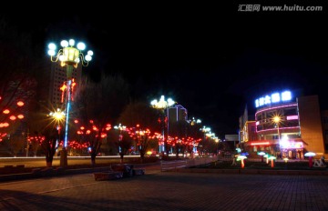 新疆霍尔果斯市夜景