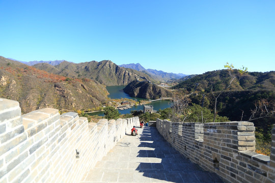 黄花水长城美景