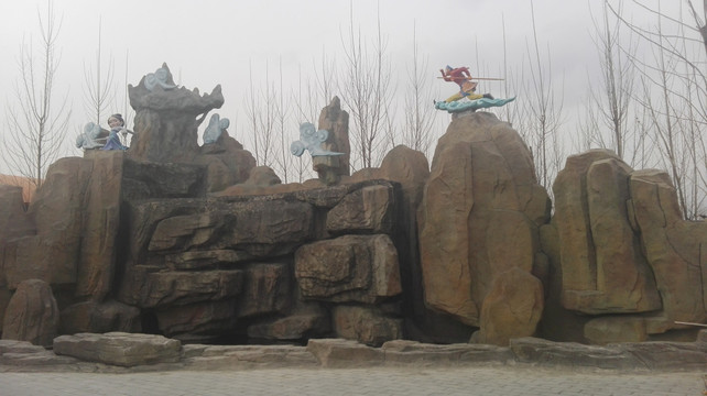 西游记主题 假山雕塑