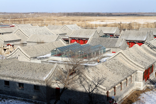 青砖 灰瓦 中国传统建筑 砖墙