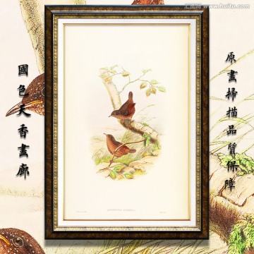 美克美家花鸟油画 画廊品质