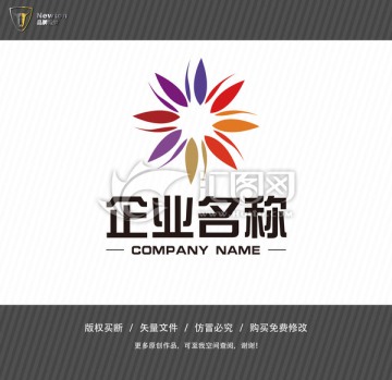 五彩 花 LOGO