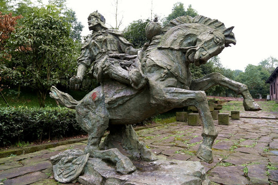 雕塑 古代骑兵
