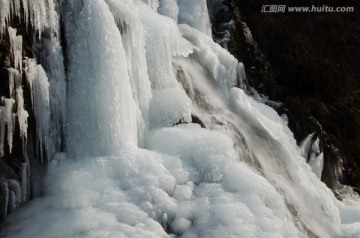 冰瀑 冰块 冰溜 冰水