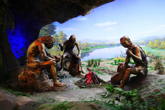 仙人洞遗址远古人类生活场景