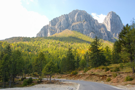 四川 公路 山