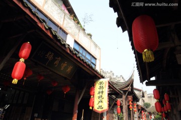 古镇 灯笼