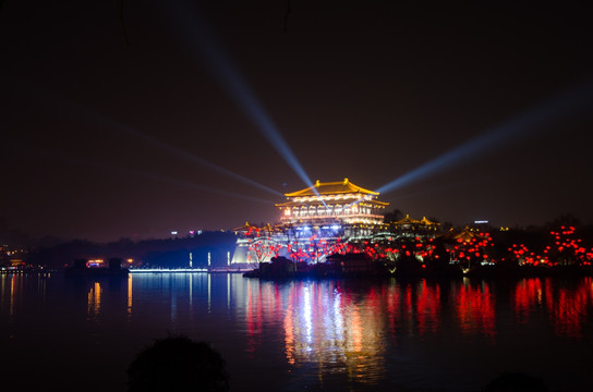 大唐芙蓉园 紫云楼 夜景