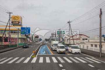 日本城镇道路 十字路口