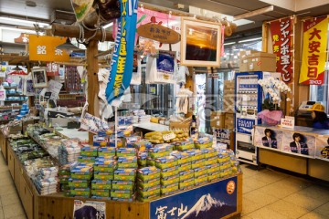 旅游食品商店 旅游食品 富士山