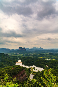 韶关丹霞山姐妹峰