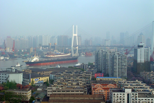上海南浦大桥风光