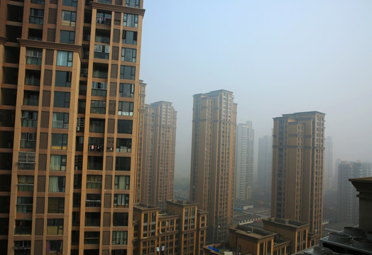 城市 建筑 雾霾