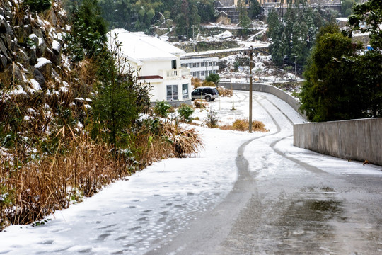 雪中摩旅