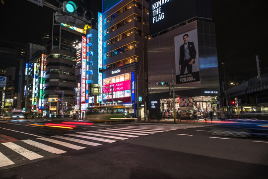 日本东京新宿夜景